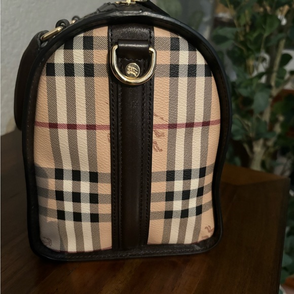 Burberry Alchester Haymarket Medium Bowler Top Handle Bag and Wallet Set NWOT - Picture 6 of 10